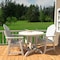 Highwood Usa Hamilton 3pc Round Outdoor Patio Furniture Dining Set AD-DNA36-WHE - alternate 3
